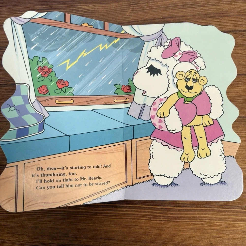 1996 Baby Lamb Chop & Friends The Picnic Surprise Golden Books Shaped Board Book